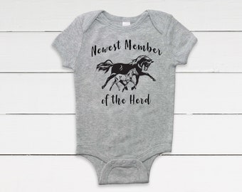 baby girl clothes with horses on them