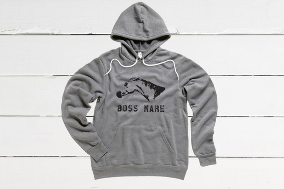 Boss Mare Equestrian Themed For Horse Lovers Women Hoodie