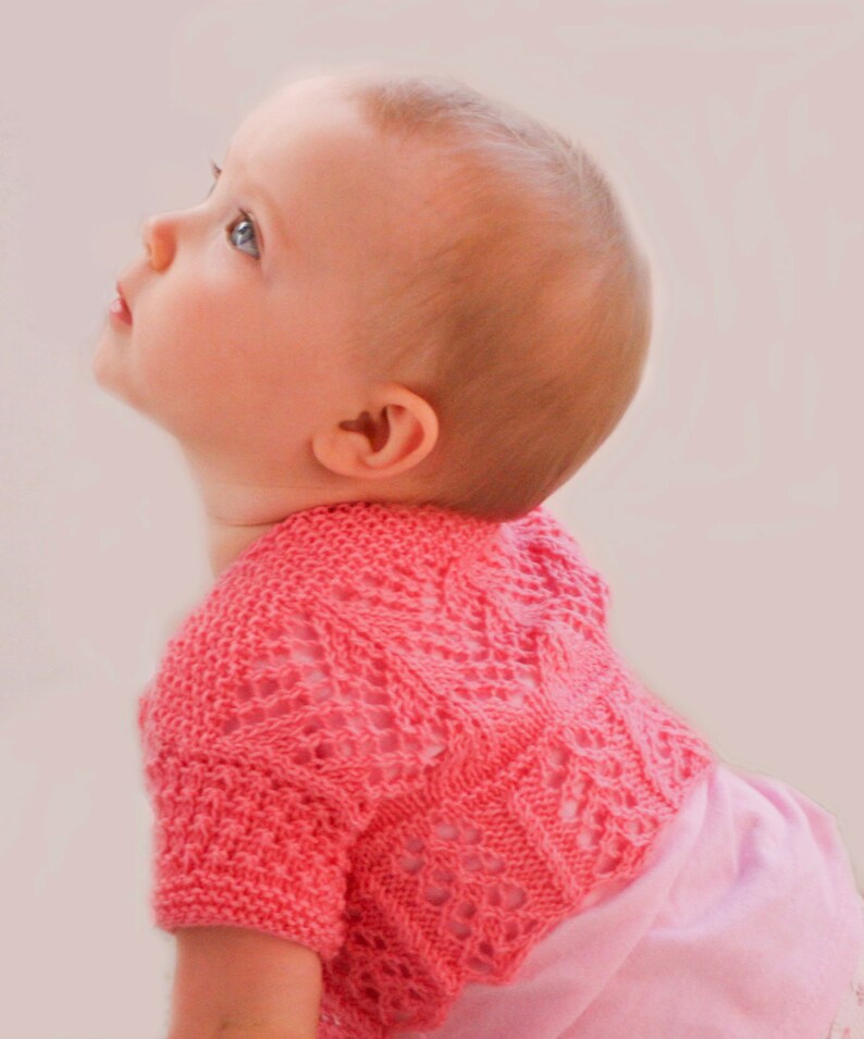 Ailey Baby Bolero Knitting Pattern Download Etsy