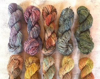 Linen Cotton Yarn - Super Soft Tie Dye Yarn, Cotton Blended Yarn, DK Yarn, Knitting Yarn, Crochet Yarn, Sock Yarn