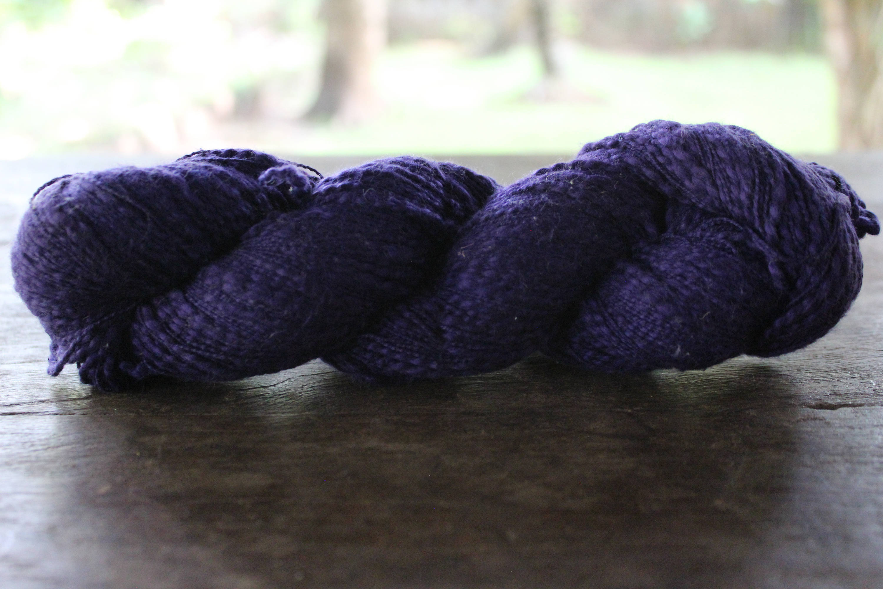 Natural Slub Cotton Yarn Royal Purple 11 Novelty Yarn 100 Etsy