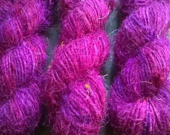 Sari Silk Yarn, Pink