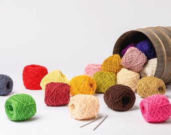 Natural Slub Cotton Yarn - Novelty Yarn  100% Cotton Slub Yarn Thread Thick 'n Thin