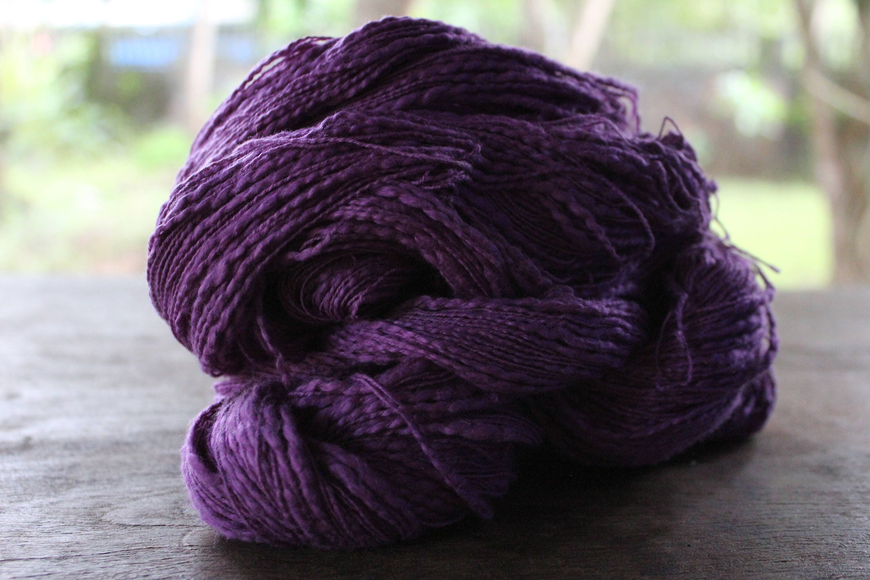 Natural Slub Cotton Yarn Light Purple 19 Novelty Yarn 100 Etsy