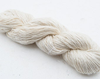 100% Eri Silk Yarn, Deliciously White