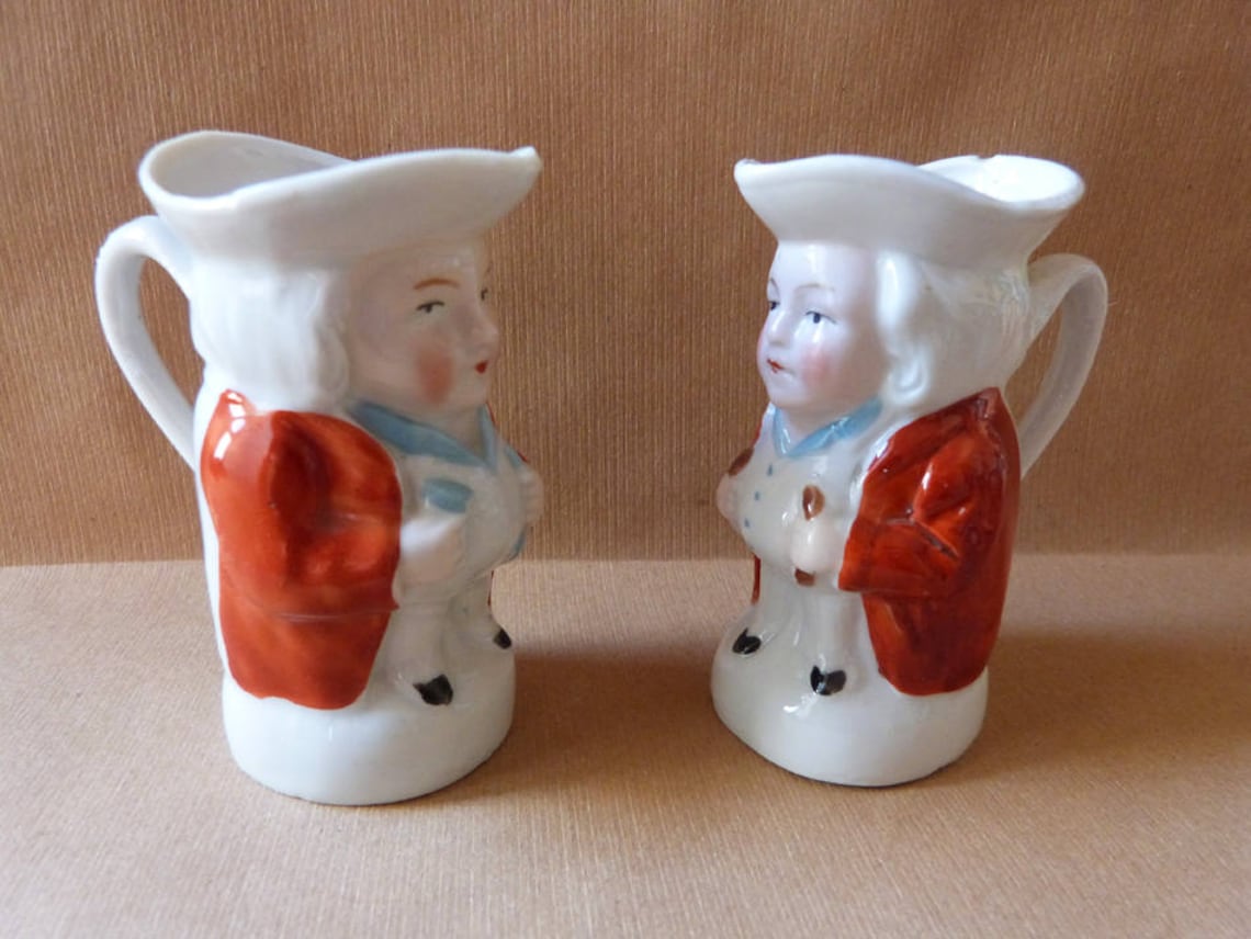 Pair of Antique Small Toby Jugs/ Two Regency Style Character Etsy UK
