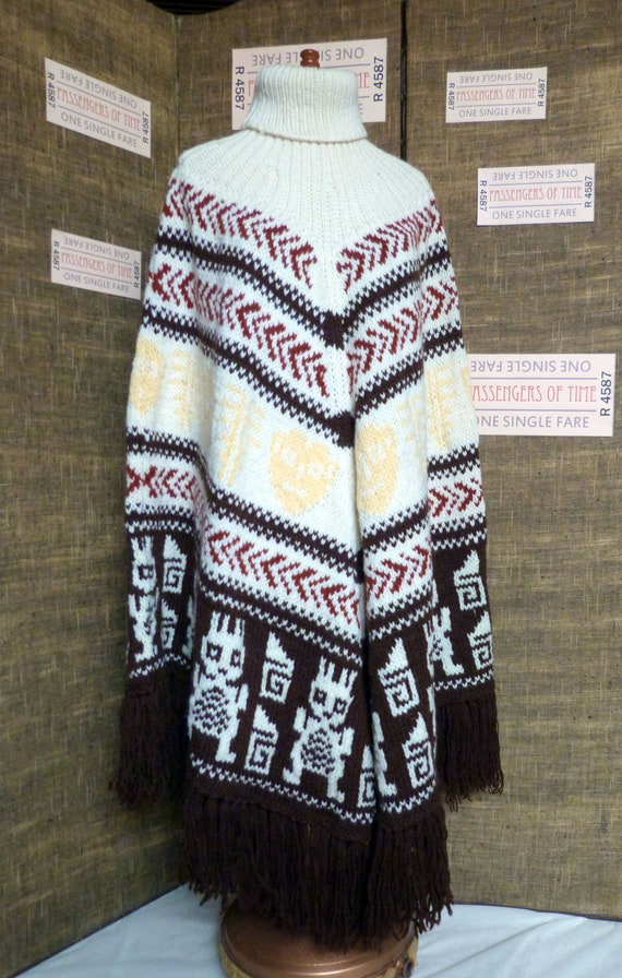 Scandinavian Aztec Figures True 90s Vintage Knitte