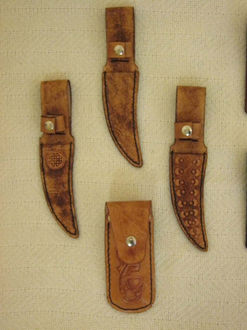 Leather Knife Holders FREE SHIPPING Etsy