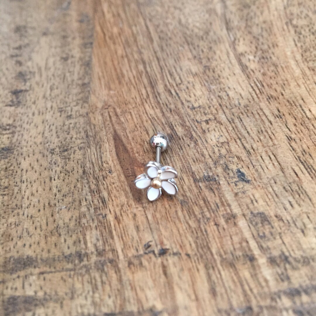 Daisy Tragus Piercing Flower Tragus Stud Earring Tragus Barbell Daisy