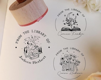 From The Library of |Custom Library Stamp|Personalized BOOK Stamp|Custom Library Stamp|Gift for book lover|Book Stamps|Gift for Booklover