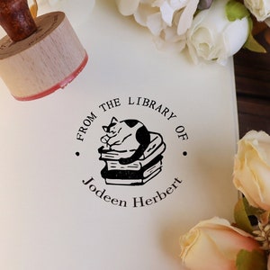 From the library of stamp| ex libris stamp | book stamp | ex libris| book lover gift| personalized birthday gift| Mother's day gift