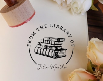 From the library of stamp| ex libris stamp | book stamp | stamp book | personalized book stamp | library stamp personalized,Bookplate Stamp