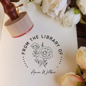 From the library of stamp| Ex Libris Stamp | personalized book stamp | library stamp personalized