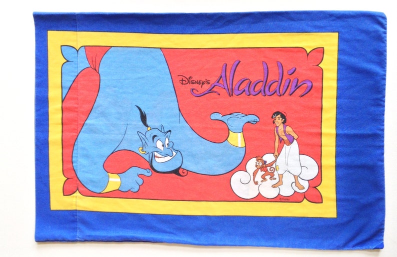 Vintage Disney Aladdin Pillowcase Etsy