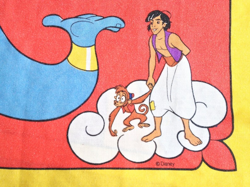 Vintage Disney Aladdin Pillowcase Etsy