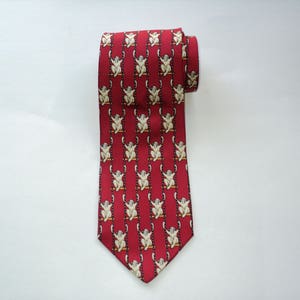 BROOKS BROTHERS Tie / Emblematic Tie / 100% Silk Tie / Brooks Goofy Tie / Made in USA