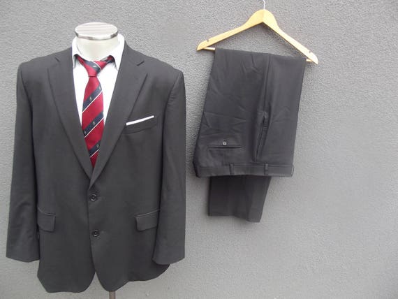 46 Brooks t Brooks 46 Brothers costume / Brooks Brothers Mens deux pièce costume 46 XL / Mens costume haut 46 / doublure Bemberg Long / Full 46 / dbbd54 46 Brooks t Brooks 46 Brothers costume / Brooks Brothers Mens deux pièce costume 46 XL / Mens costume haut 46 / doublure Bemberg Long / Full 46 / dbbd54