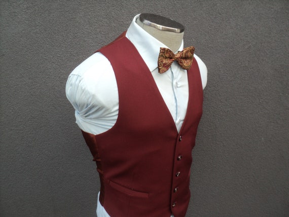 1970s Vintage Mens Vest / Mens Waistcoat Size 40 M