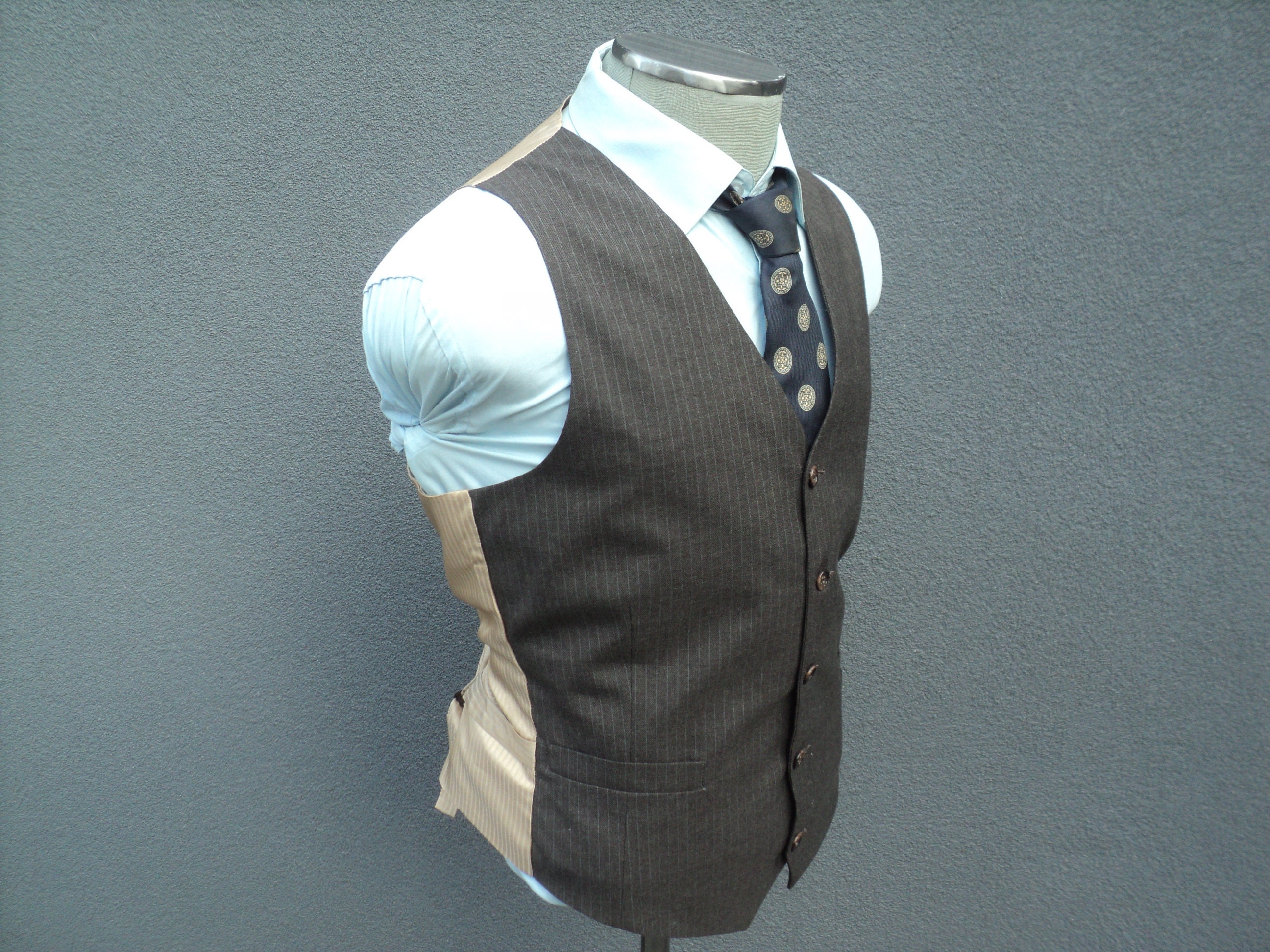 striped vest