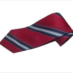 Vintage BOTANY 500 Regimental Repp Tie / Trad / Ivy League Striped Tie / Vtg Mens Tie / Made in USA