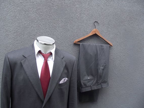 BROOKS BROTHERS Two Piece Suit 44R Large Lrg L / G