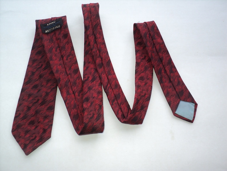 1960s Vintage Slim Tie Mens Tie Slim Necktie Mid Century Vintage Mad Men