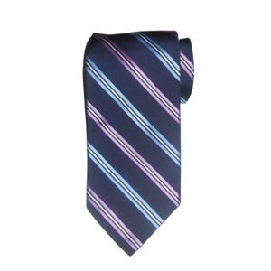 BROOKS BROTHERS Regimental Repp Striped Necktie / Made in the UK