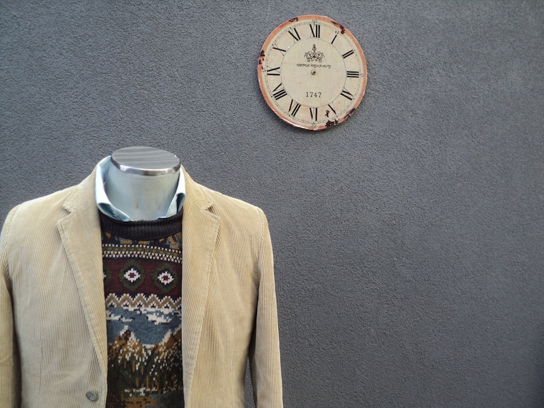 tan corduroy blazer