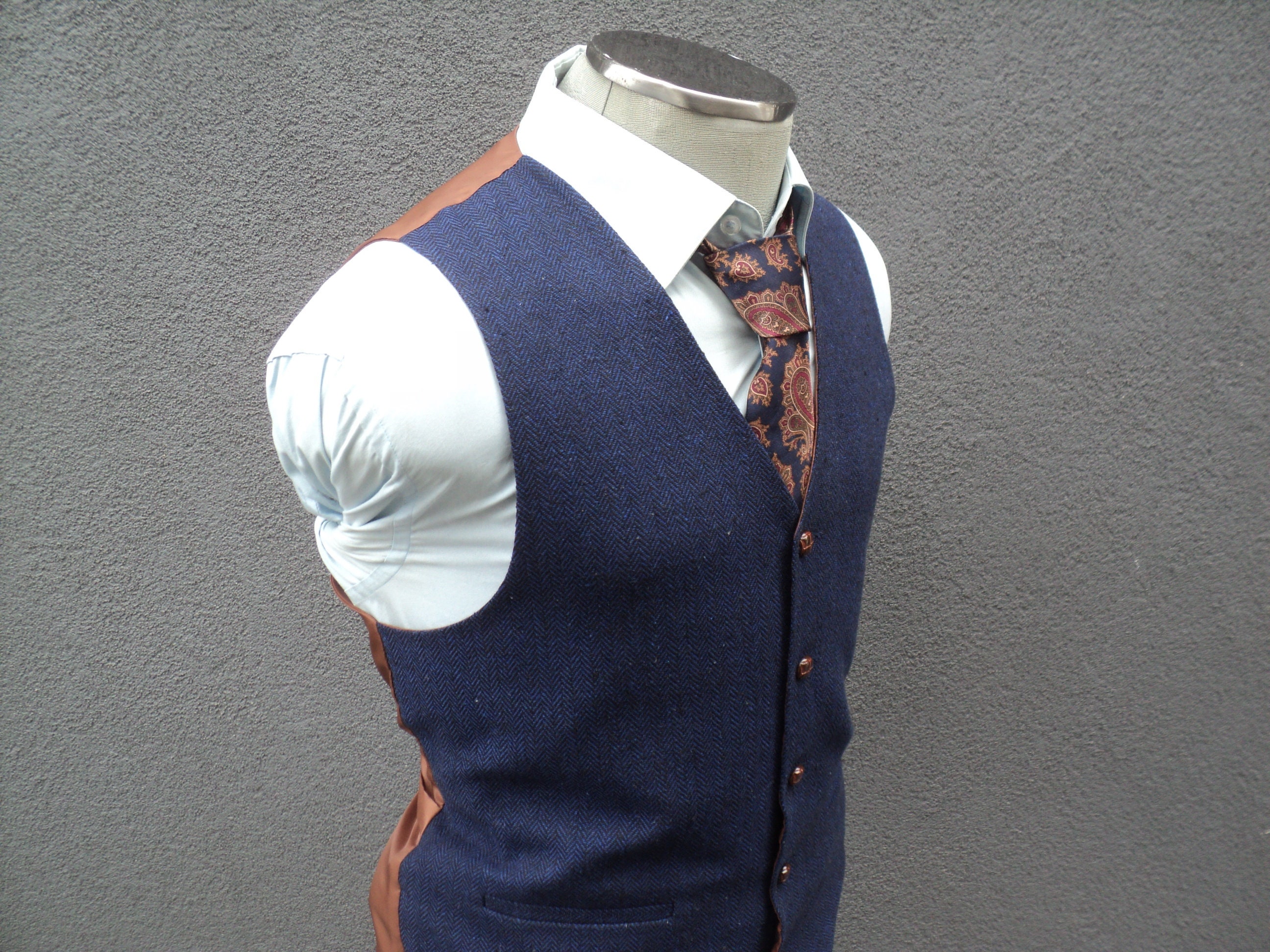 Mens Suit Vest Etsy UK