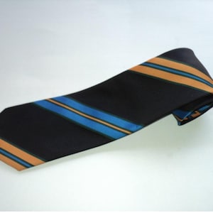 Vintage Regimental Repp Striped Tie / Slim Tie / Trad / Ivy League / Mens Necktie / Gift for Him