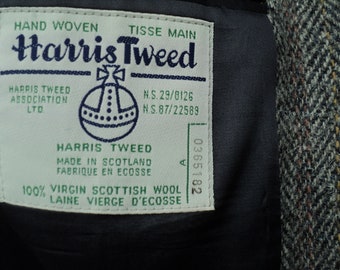 全信頼を寄せる 1980s HARRIS TWEED Suit Jacket / Herringbone Tweed Jacket 40 ジャケット・アウター