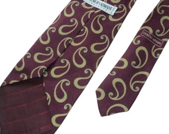GIORGIO ARMANI Silk Tie: Mens Necktie, Made in Italy