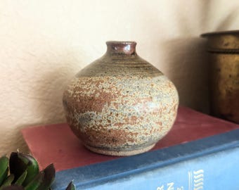 Studio Pottery Bud Vase Signed by Artist Elisa Gaul