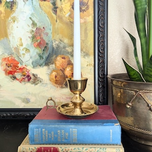 Vintage Brass Chamber Candle Holder