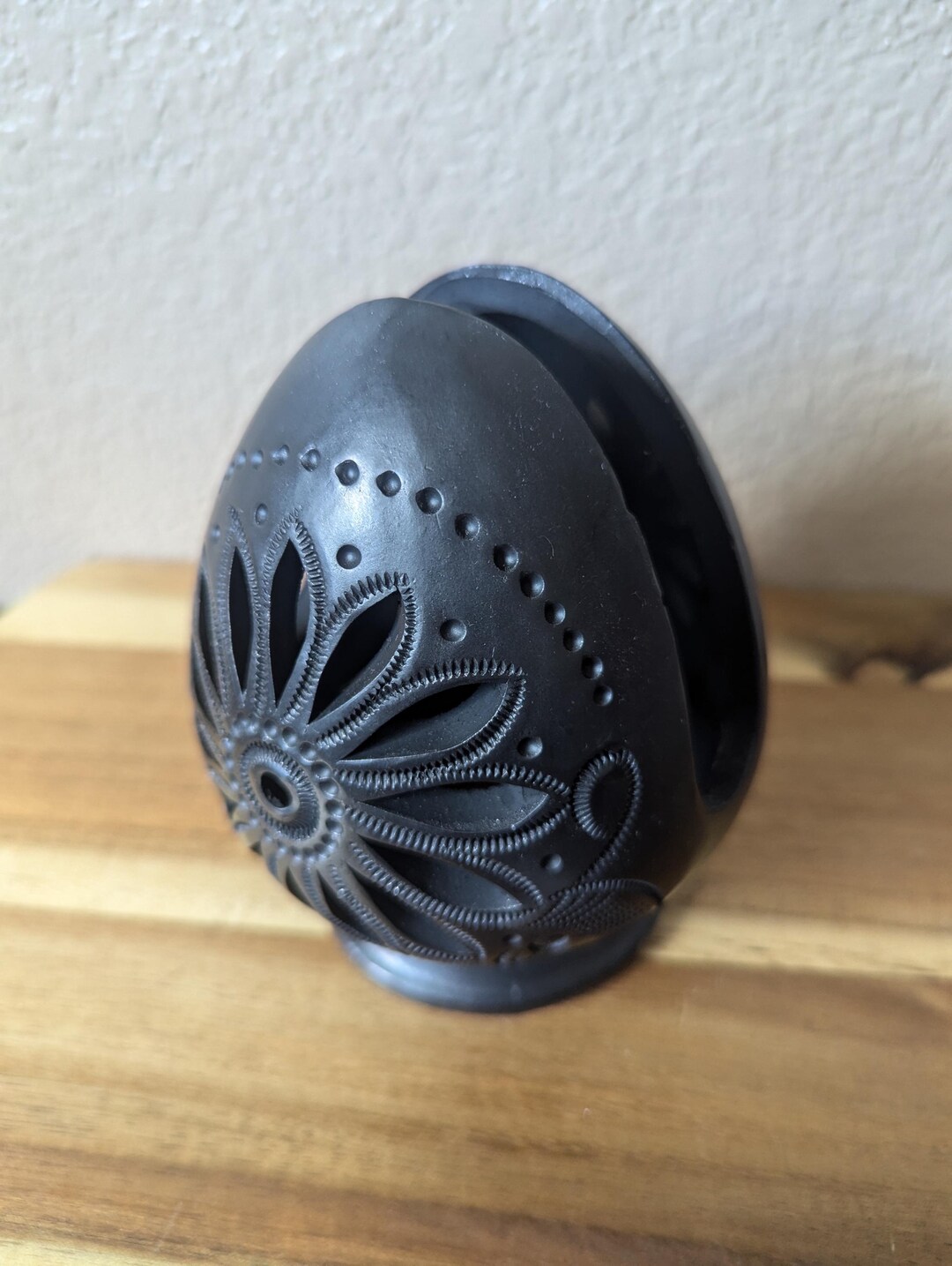 Handcrafted Oaxaca Blackware Ceramic Napkin Holder, Made in Mexico - Etsy