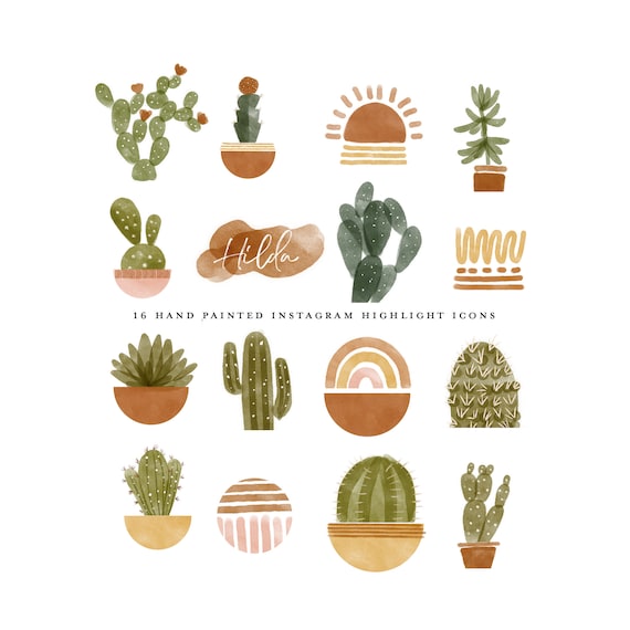 Icon Visual Cactus Print