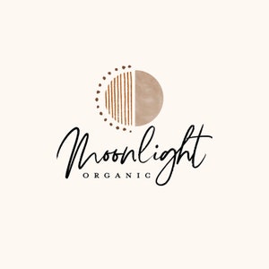 prefabricado boho logo diseño luna luz de luna espacio cielo cósmico sol naturaleza naturaleza dibujado a mano niños niños fotografía orgánica fotógrafo blog