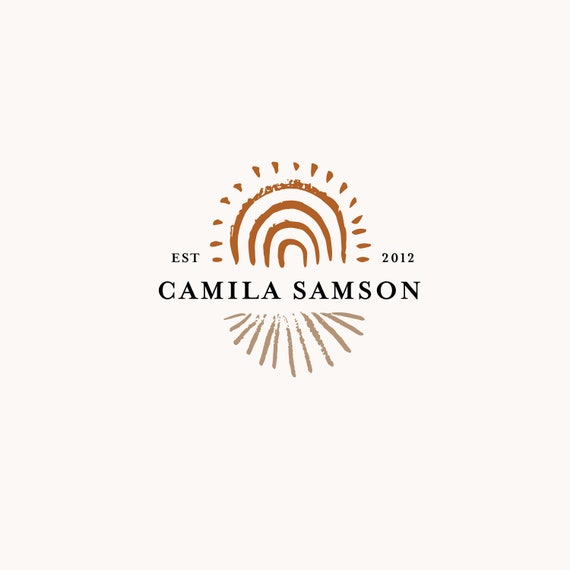Premade Boho Logo Design Moon Sun Earth Beach Ocean Waves Hand Etsy Premade Boho Logo Design Moon Sun Earth Beach Ocean Waves Hand Etsy