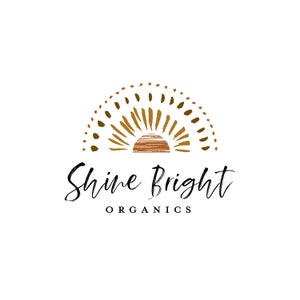 prefabricado boho logo diseño sol atardecer amanecer sol naturaleza verano playa dibujado a mano niños fotografía orgánica fotógrafo blog