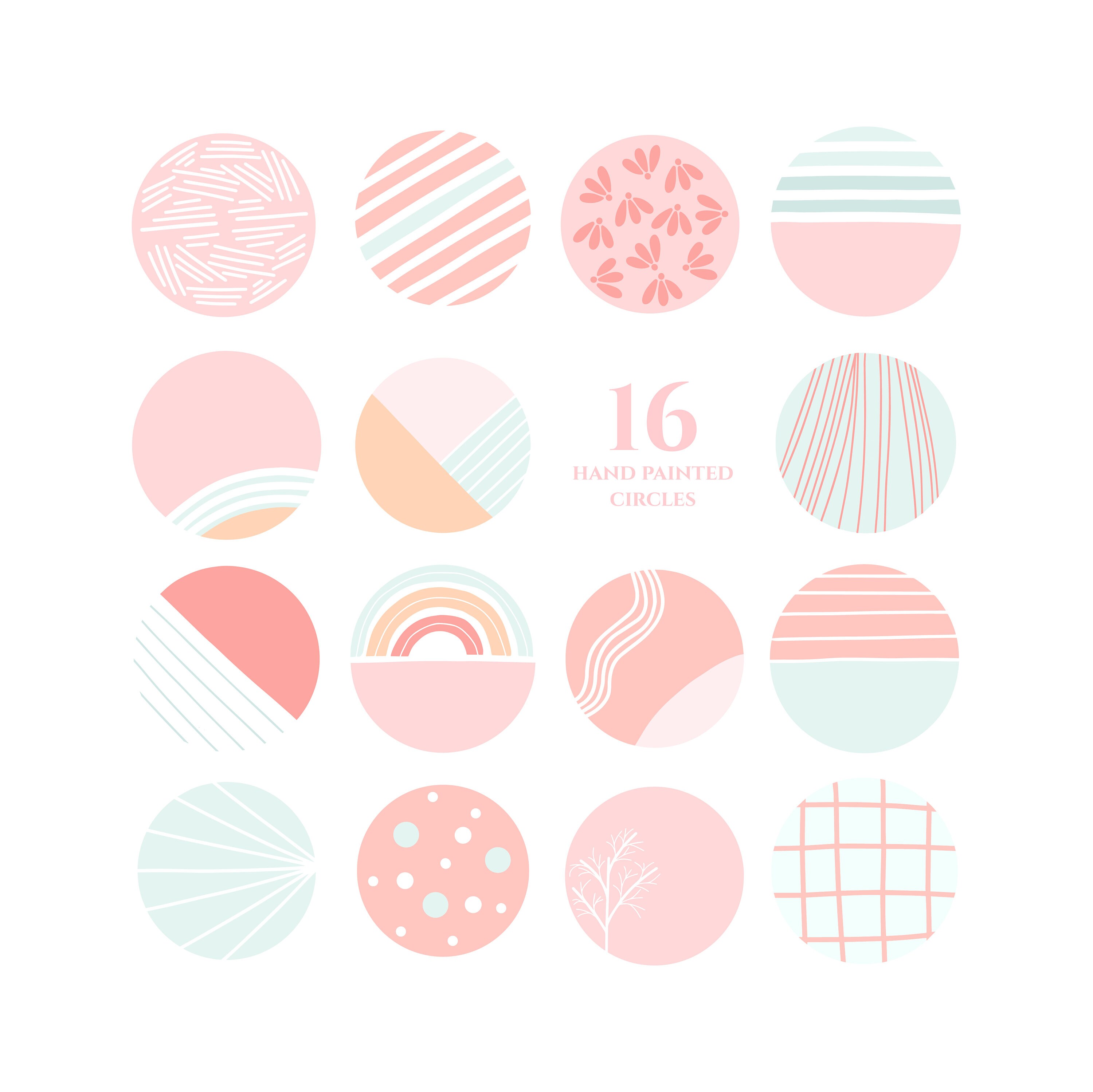 Sweet peaches instagram story highlight icons pattern pastel | Etsy