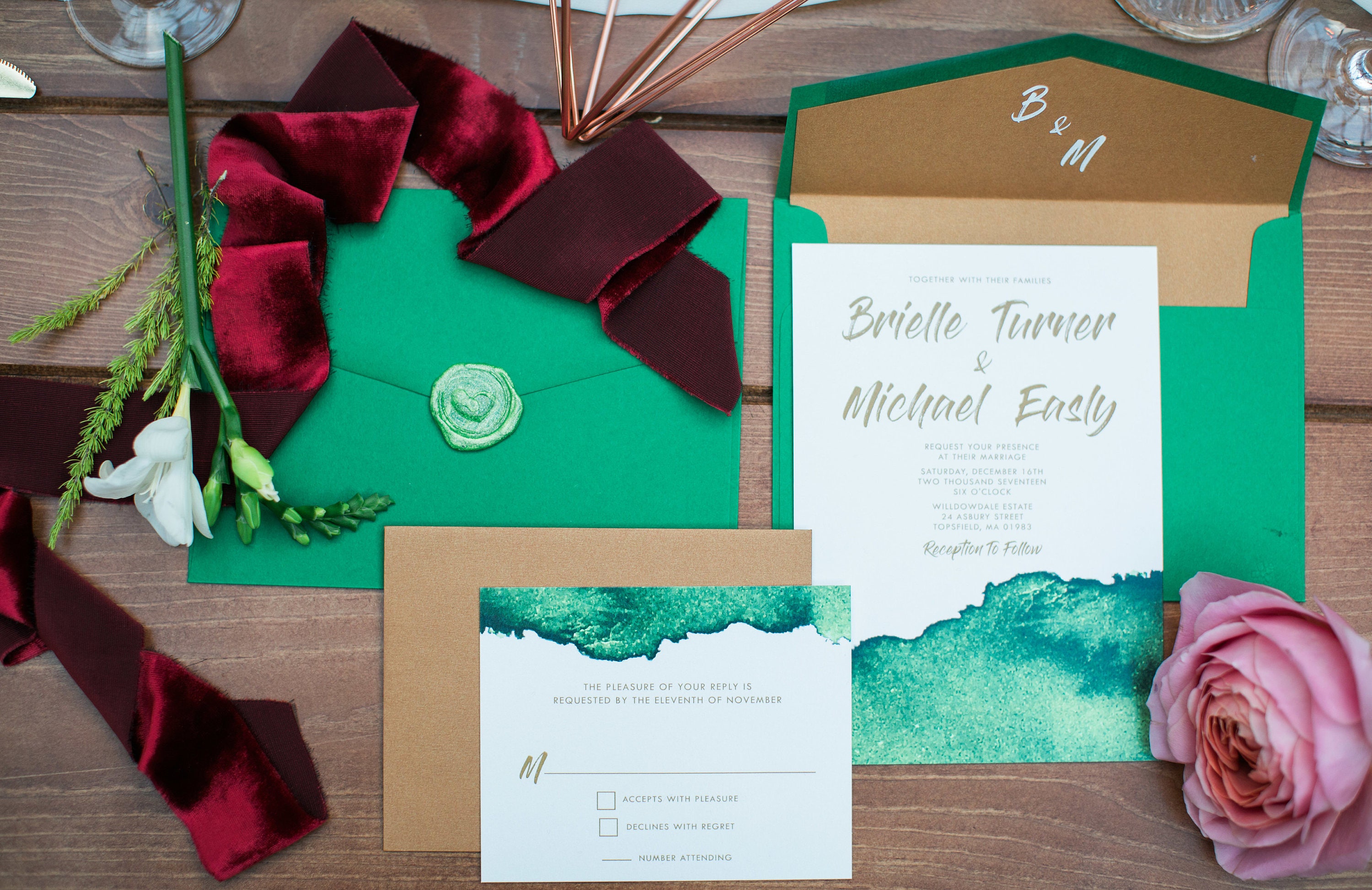 5x7 Invitation Envelope Guest and Return Address