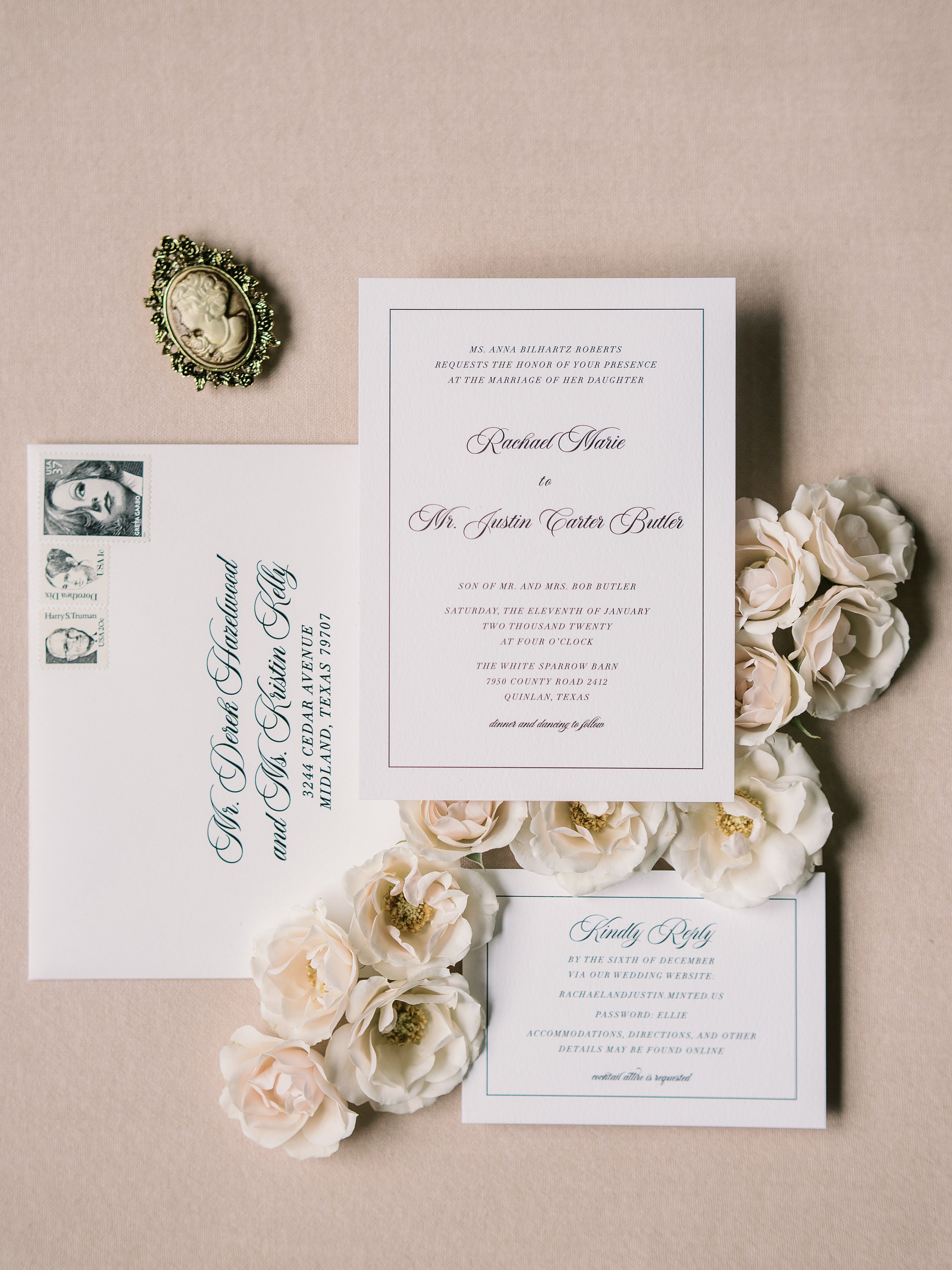 Simple Garden Wedding Invitations