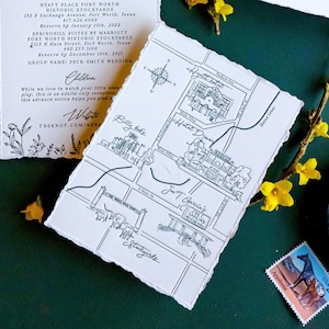 May include: A black and white illustrated map of Fort Worth, Texas, showing the location of the Hyatt Place Fort Worth Historic Stockyards and the Springhill Suites by Marriott Fort Worth Historic Stockyards. The map also includes the text "Hotel Dream", "Billy Bob's", "Joe T. Garcia's", and "Stockyards".