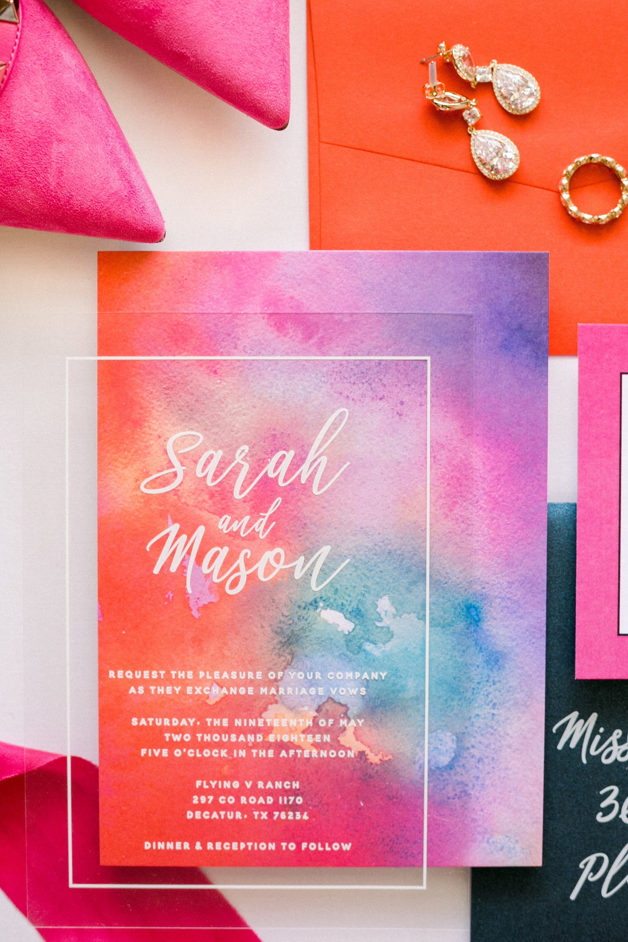 Madison Modern Acrylic Invitation Suite – The Extra Detail