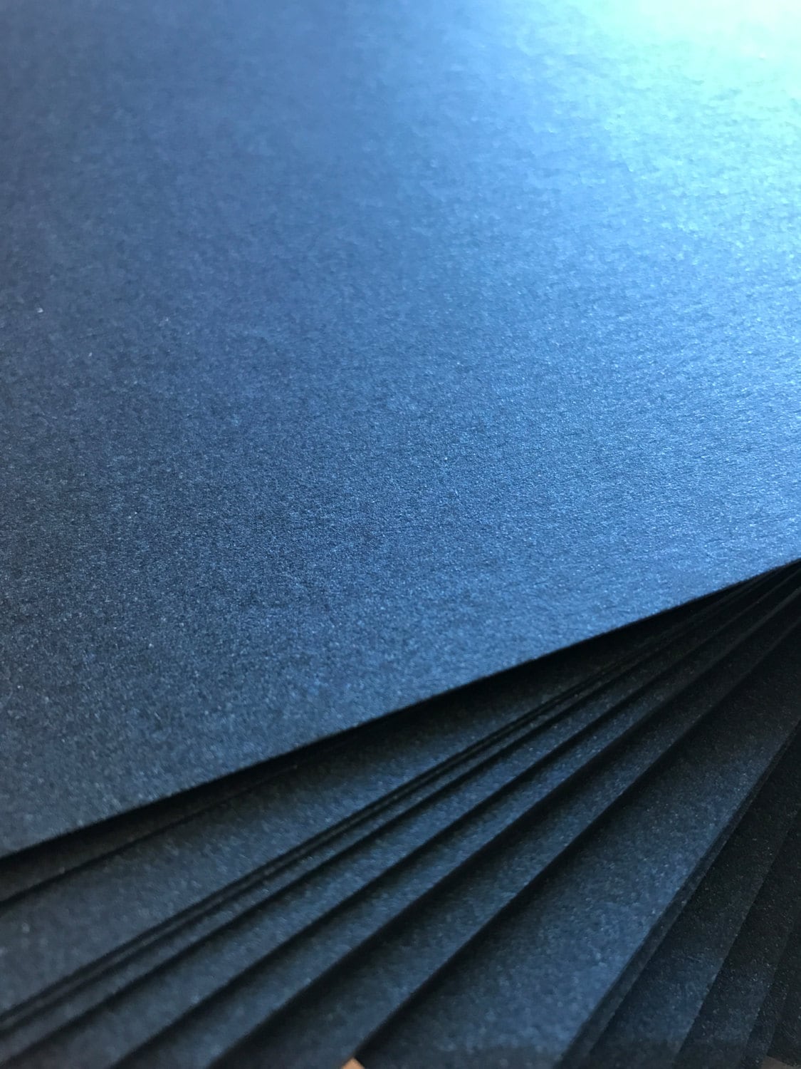 5.5x7.5 Navy Blue Metallic Shiny Paper for Wedding Invitations