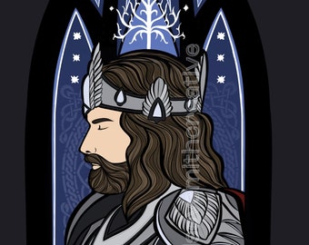 Isildur's Heir ART PRINT: Aragorn LotR Inspired Art Print
