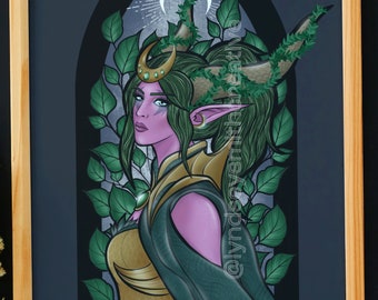 ASPECT OF DREAMS | Ysera Green Dragon Aspect Inspired Art Print | World of Warcraft Dragonflight | Gift for Gamers, D&D and Fantasy Lovers