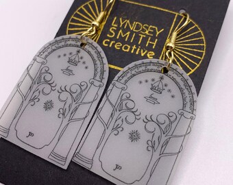Doors of Durin | LotR Inspired Handmade Earrings