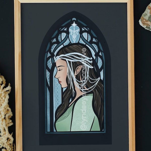 THE EVENSTAR | Arwen Undomiel Lord of the Rings Inspired Art Print