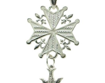 Heritage Huguenot Cross Necklace Pendant
